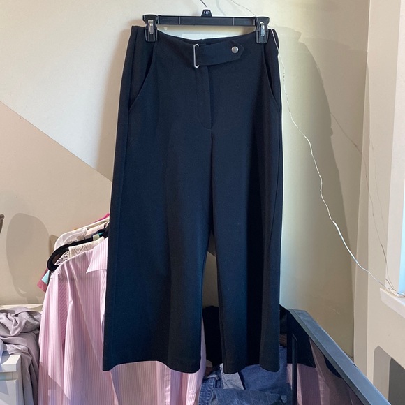 Vero Moda Black wide leg crop trousers - Picture 1 of 3